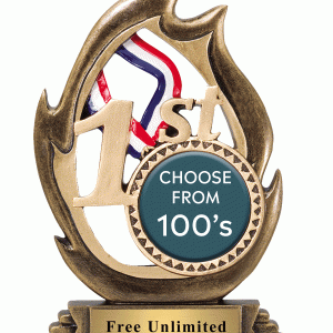 第一名火焰插入獎杯