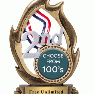 第二名火焰插入獎杯