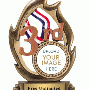 第三名火焰定制插入獎杯