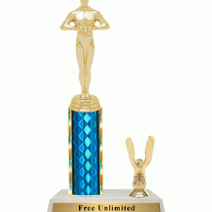 帶裝飾動畫的單柱獎杯