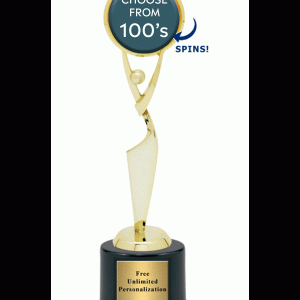 伸手可及的星星插入獎杯