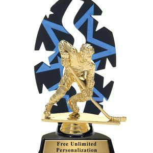 明星背景曲棍球獎杯