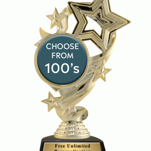 星絲帶插入獎杯