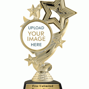 星絲帶定制插入獎杯