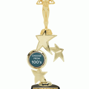 三重星旋轉動作插入獎杯